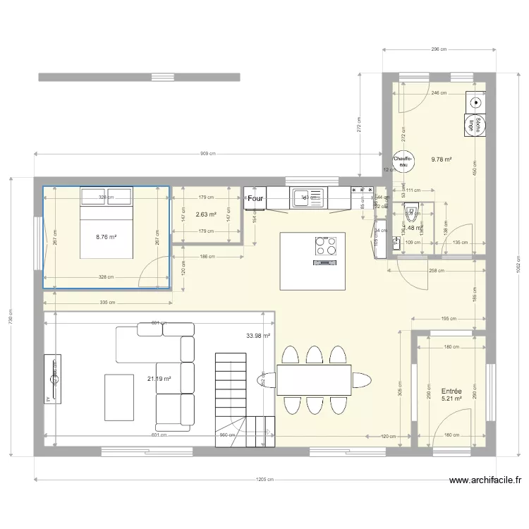 Plan Maison RDC. Plan de 