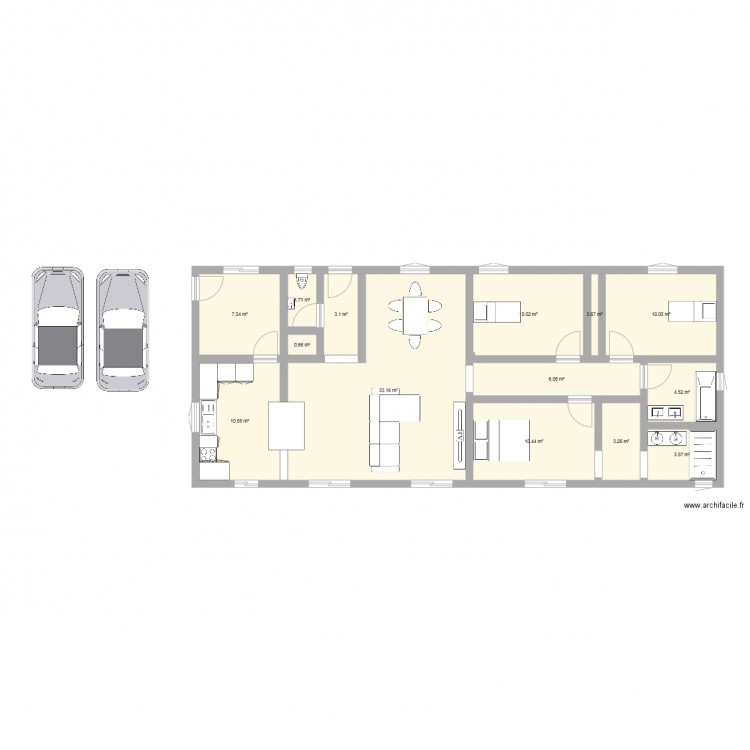 Maison. Plan de 0 pièce et 0 m2