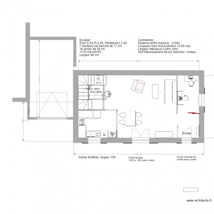 Extension 01 05 d. Plan de 0 pièce et 0 m2