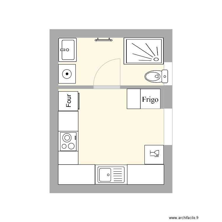 cuisine extension . Plan de 0 pièce et 0 m2