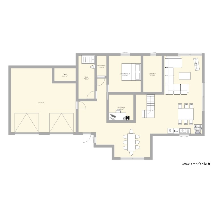 rez de chausse 2. Plan de 0 pièce et 0 m2