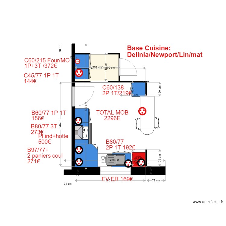 NIEUL RC Cuisine neuve. Plan de 0 pièce et 0 m2