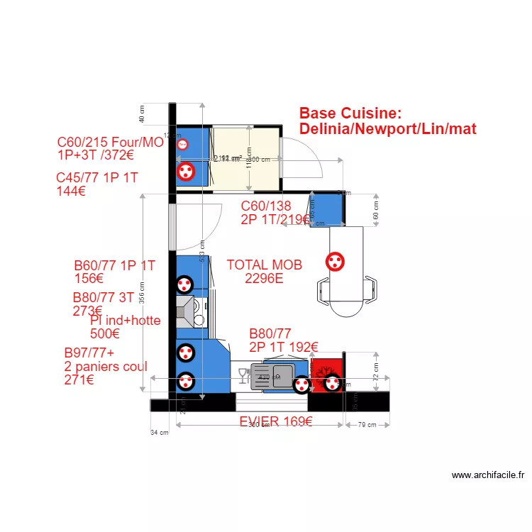 NIEUL RC Cuisine neuve. Plan de NIEUL RC Cuisine neuve. Plan de