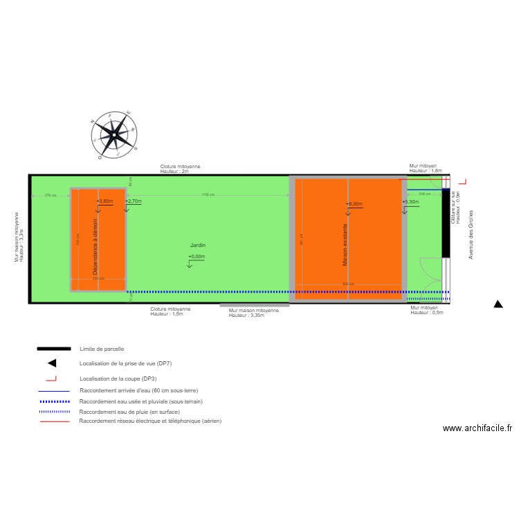 MASSE EXISTANT. Plan de 0 pièce et 0 m2