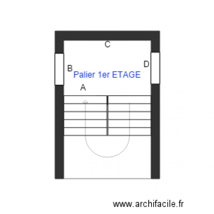 Palier. Plan de 0 pièce et 0 m2