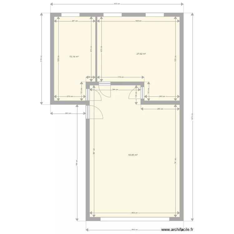 TPNA Niort RDC V2 cloisons salle de repos. Plan de 