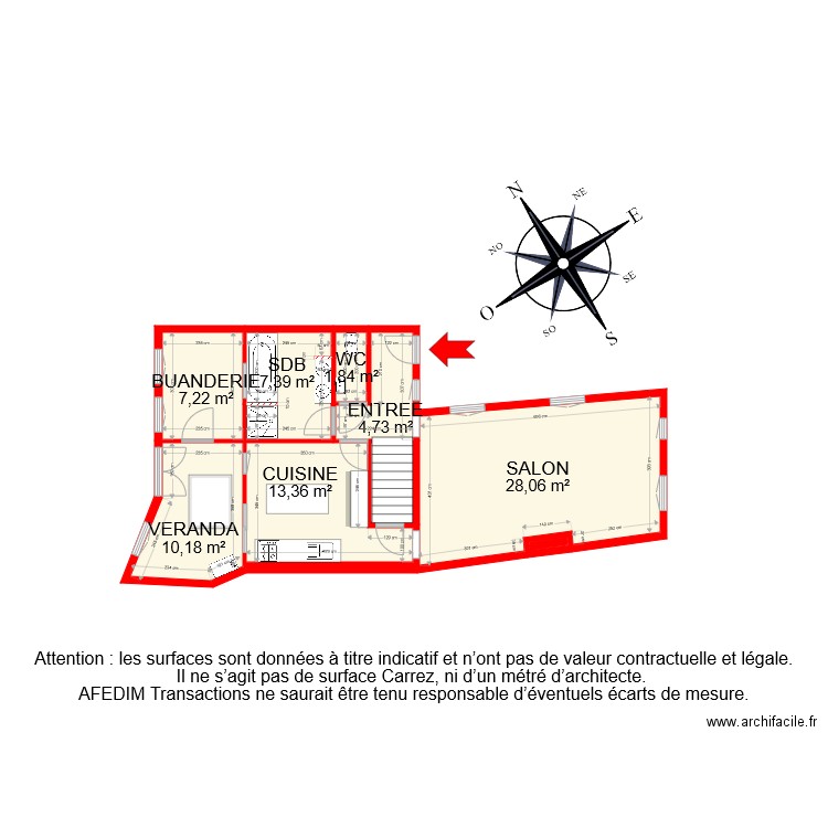 BI 6465 RDC. Plan de 0 pièce et 0 m2