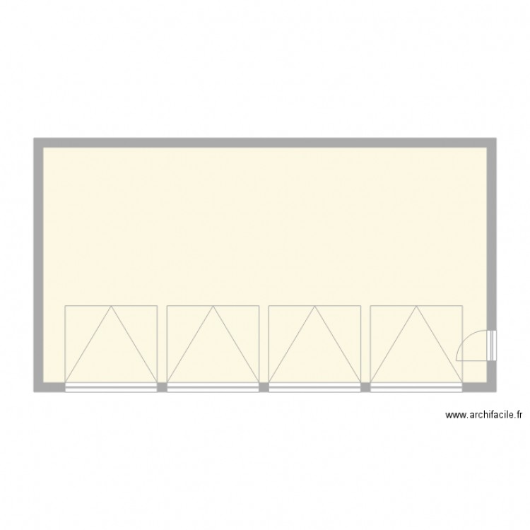 Test plan garage 4 voitures. Plan de 0 pièce et 0 m2