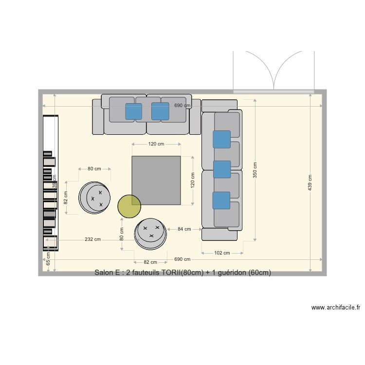 SALON E. Plan de 0 pièce et 0 m2