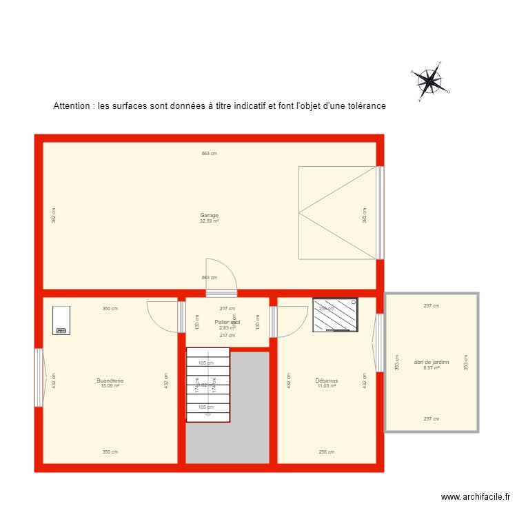 BI 1309 s sol côté. Plan de 0 pièce et 0 m2