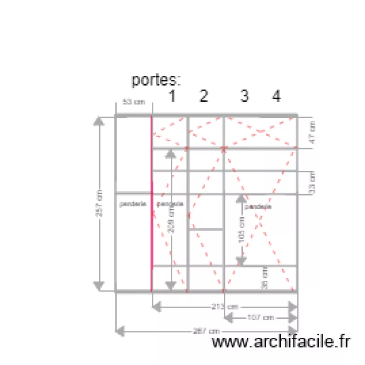 placard chambre niogret intérieur 24 janvier. Plan de placard chambre niogret intérieur 24 janvier. Plan de
