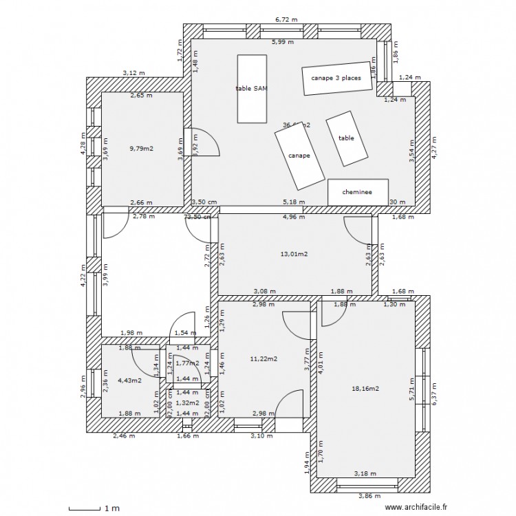 maison rdc. Plan de 0 pièce et 0 m2