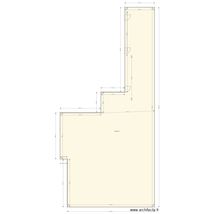 SION plan 1. Plan de 1 pièce et 238 m2