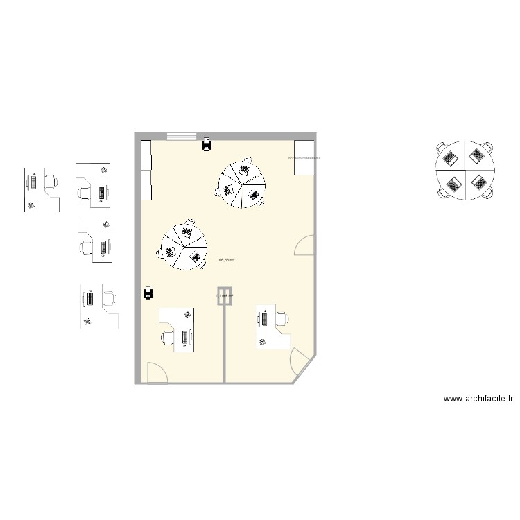 bureau ADV 2021. Plan de 0 pièce et 0 m2