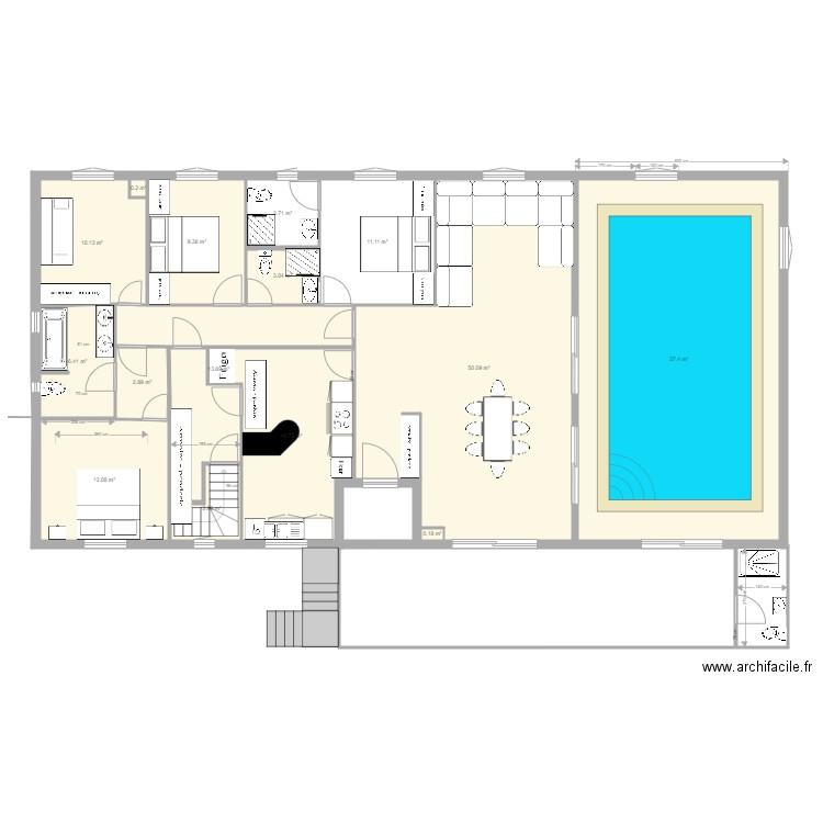 cabine piscine projet 1 du 20 09 19  . Plan de 0 pièce et 0 m2