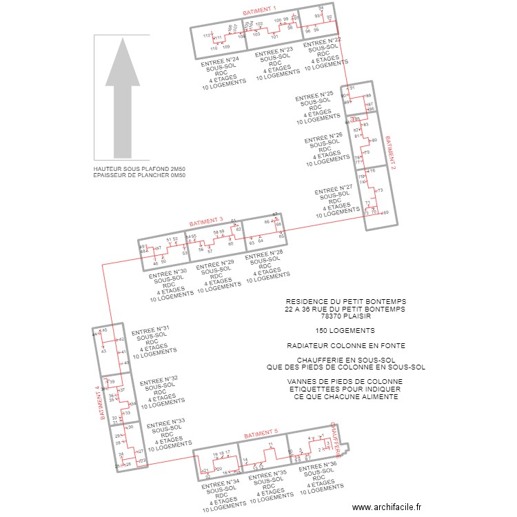 RESIDENCE PETIT BONTEMPS 78 PLAISIR. Plan de 0 pièce et 0 m2