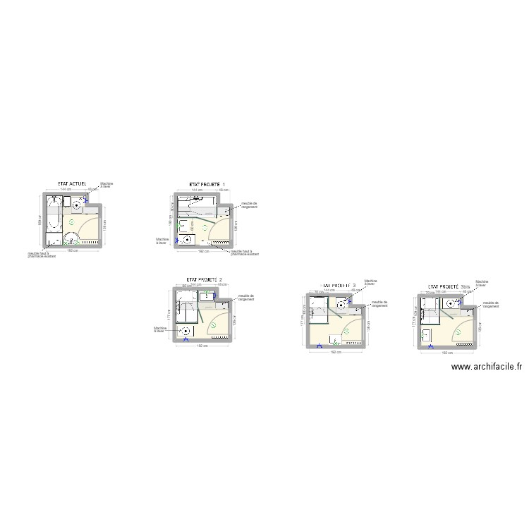 dossier OSWALD. Plan de 5 pièces et 16 m2