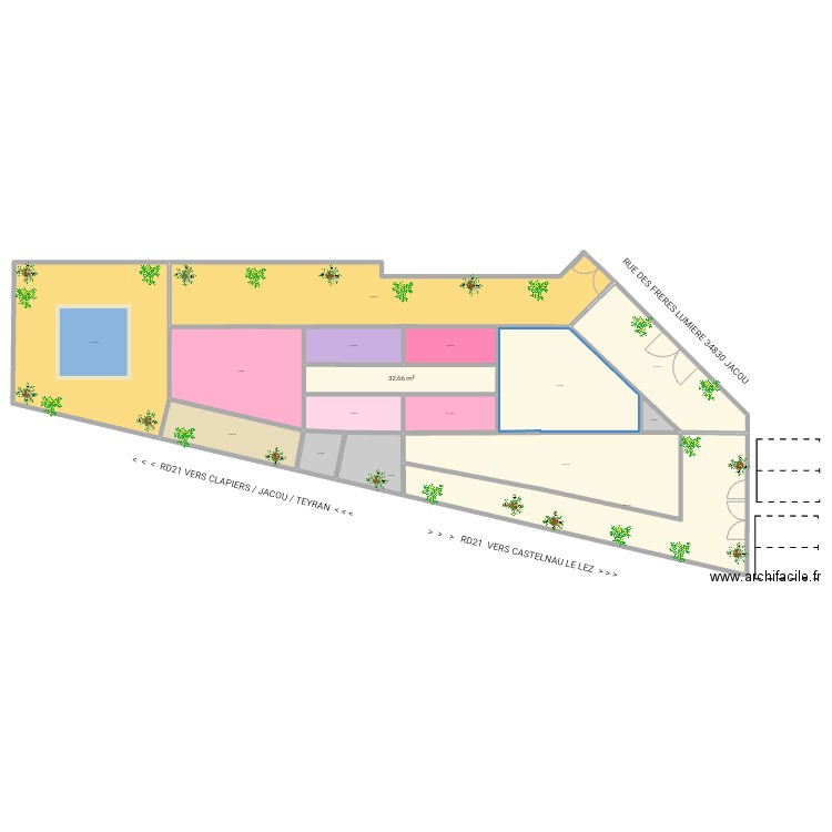 AK99 APPART MV 060823. Plan de 16 pièces et 910 m2