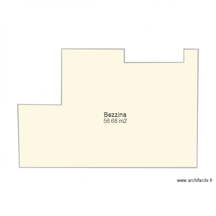 Bezina. Plan de 0 pièce et 0 m2