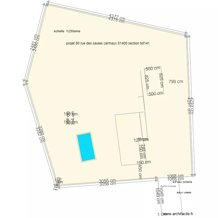 plan masse 2. Plan de 