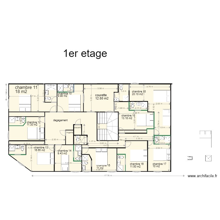 HOTEL ALIZEE 1. Plan de 0 pièce et 0 m2