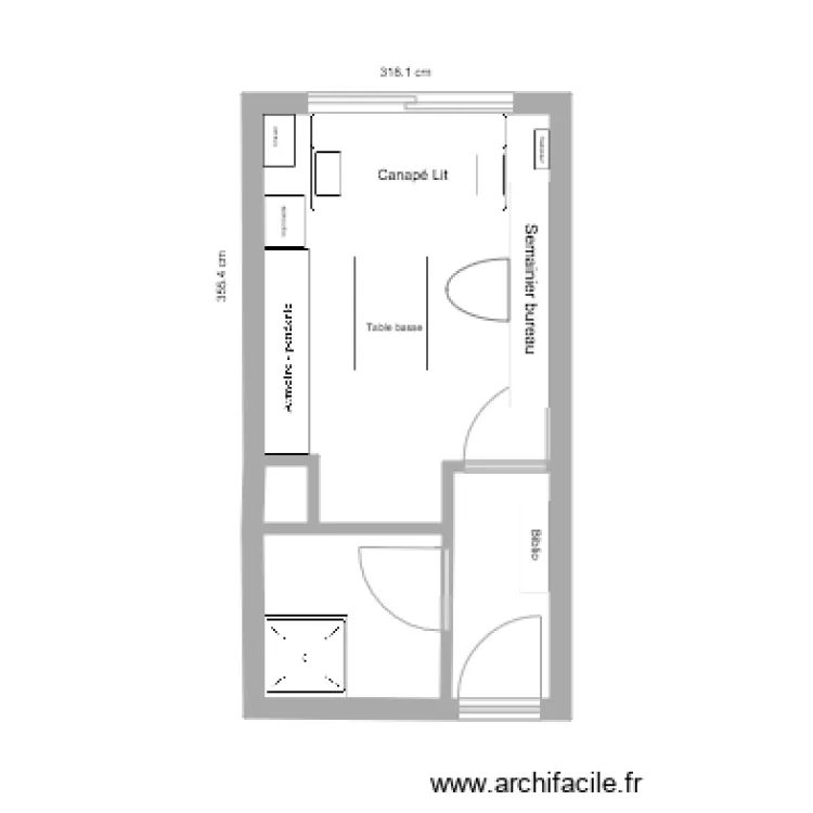 Studette. Plan de Studette. Plan de