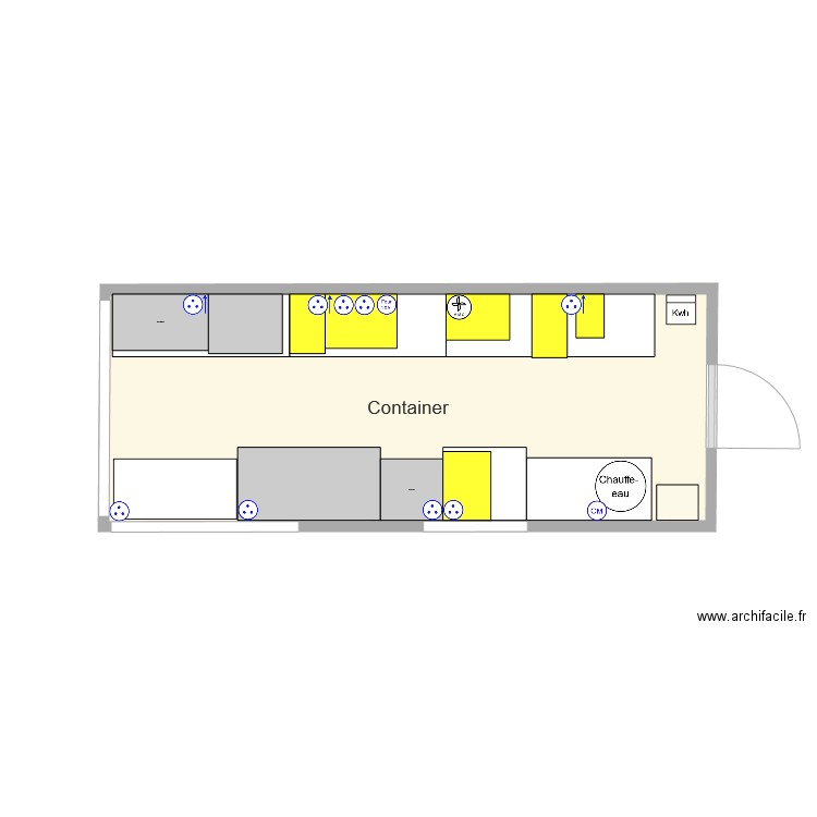 Container V1. Plan de 0 pièce et 0 m2