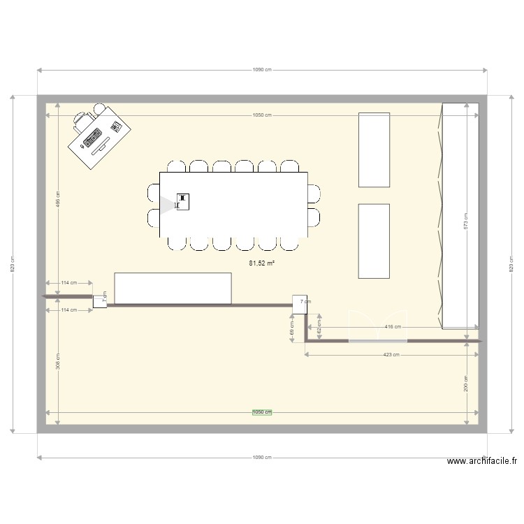 Salle TP. Plan de 0 pièce et 0 m2