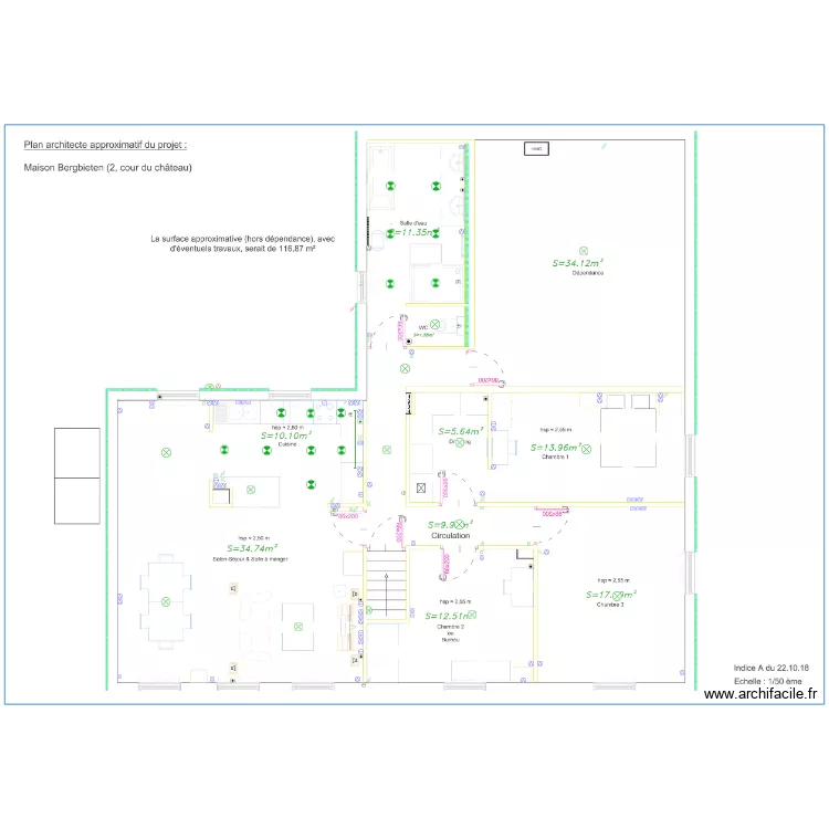 1906JulienInes. Plan de 