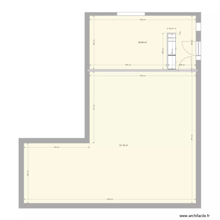 Projet extention maison Christiaens  Martin  . Plan de 