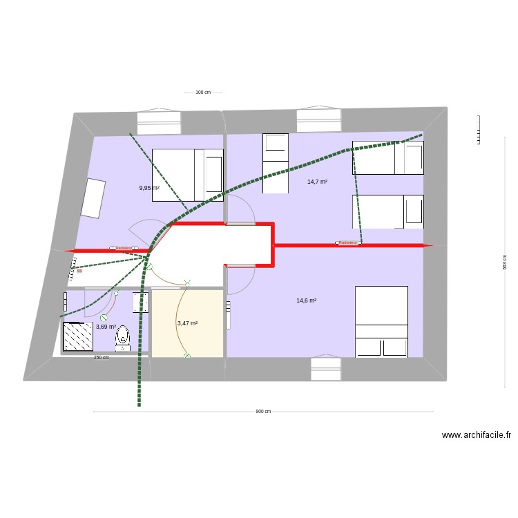 etage sabotiere2. Plan de 0 pièce et 0 m2