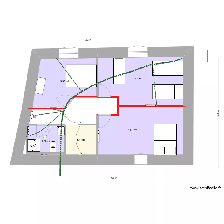 etage sabotiere2. Plan de 