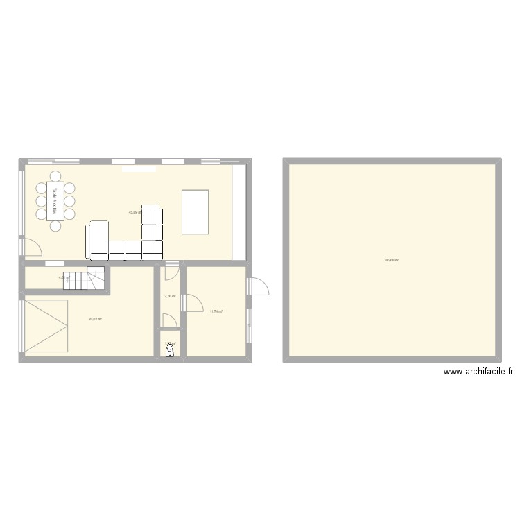 plan bas 1. Plan de 0 pièce et 0 m2
