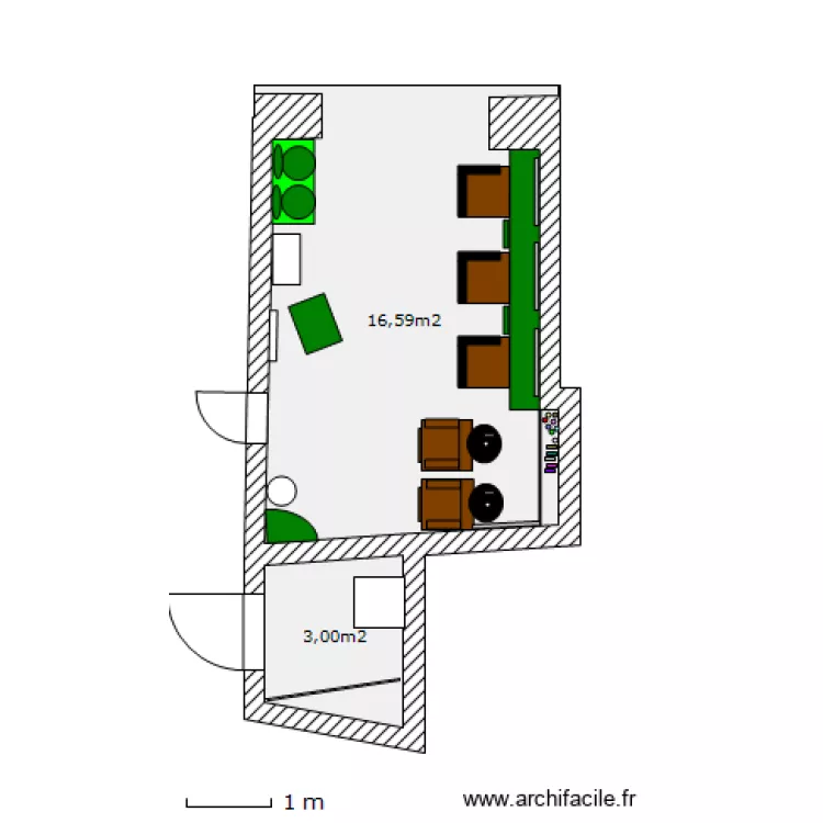 Ayipique Coiffure. Plan de 