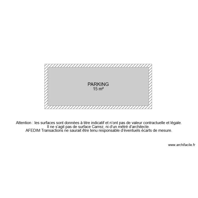 BI 6613 PARKING. Plan de 