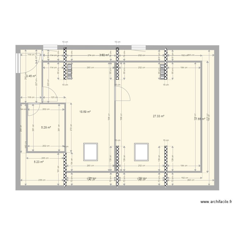 Manoir Chambre kids combles. Plan de 0 pièce et 0 m2