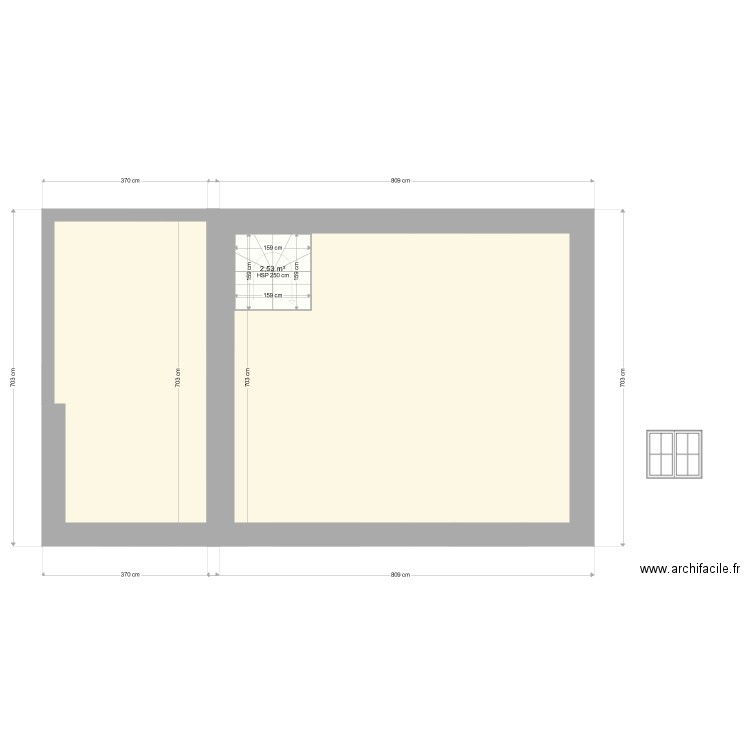 Rdc plus 1. Plan de 0 pièce et 0 m2