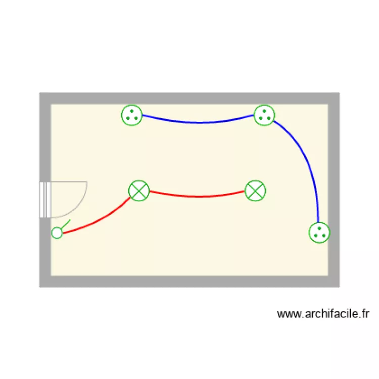 Plan &eacute;lectique. Plan de 