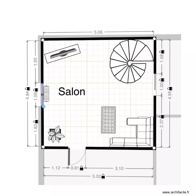 Julie SALON. Plan de 