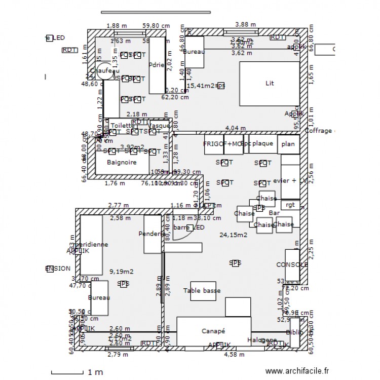 final buanderie. Plan de 0 pièce et 0 m2