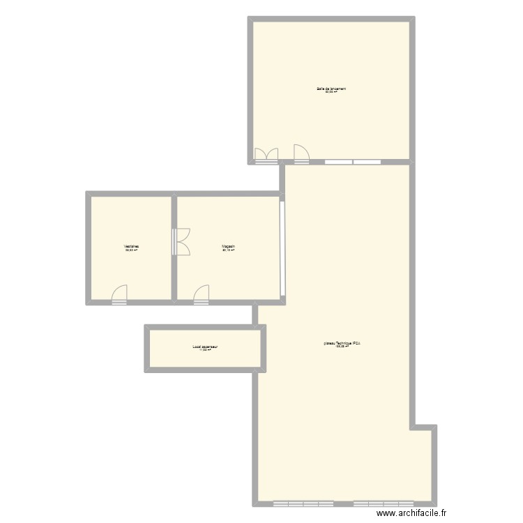 atelier IFCA. Plan de 5 pièces et 263 m2