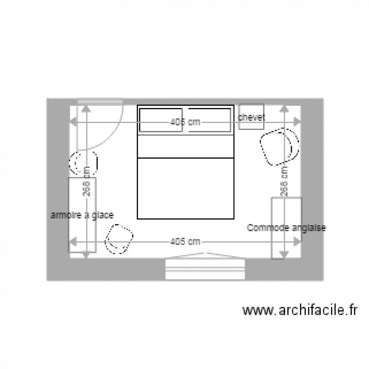 Chambre Sabine Gagny. Plan de 0 pièce et 0 m2