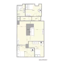 Plan &eacute;tage Colocation Bonneville Thuet