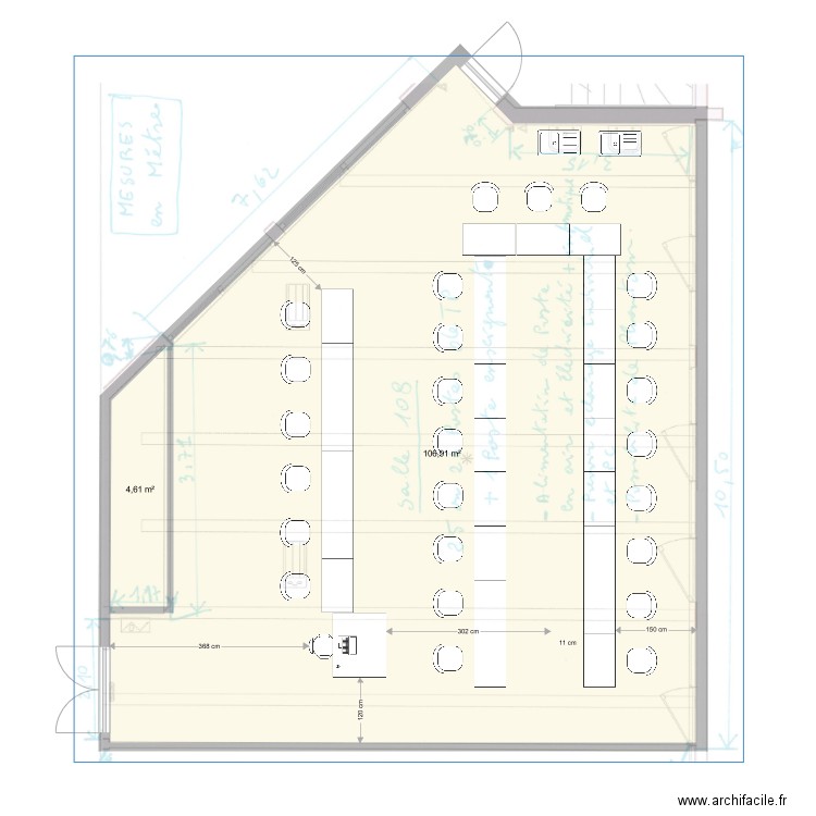 FAC SALLE 108 25 POSTES. Plan de 0 pièce et 0 m2