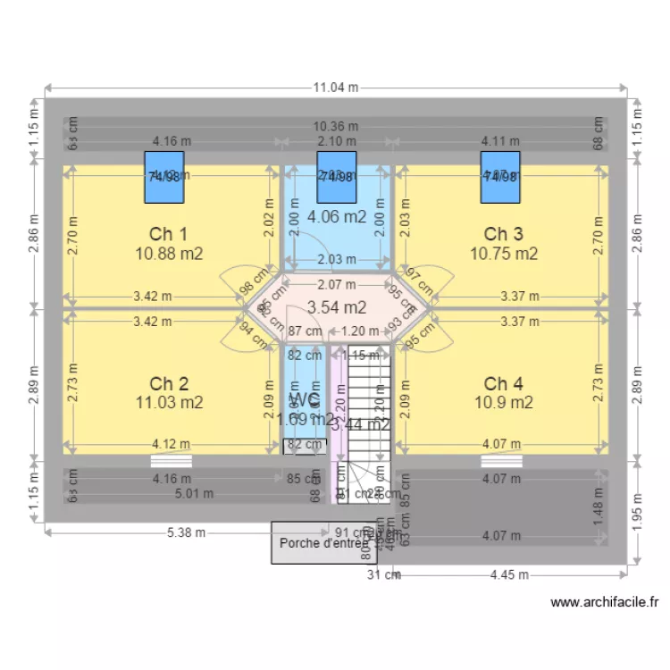 CALLEWAERT LECAS etage. Plan de 