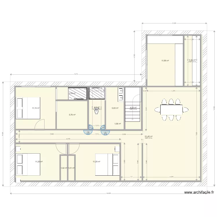 MAISON. Plan de 