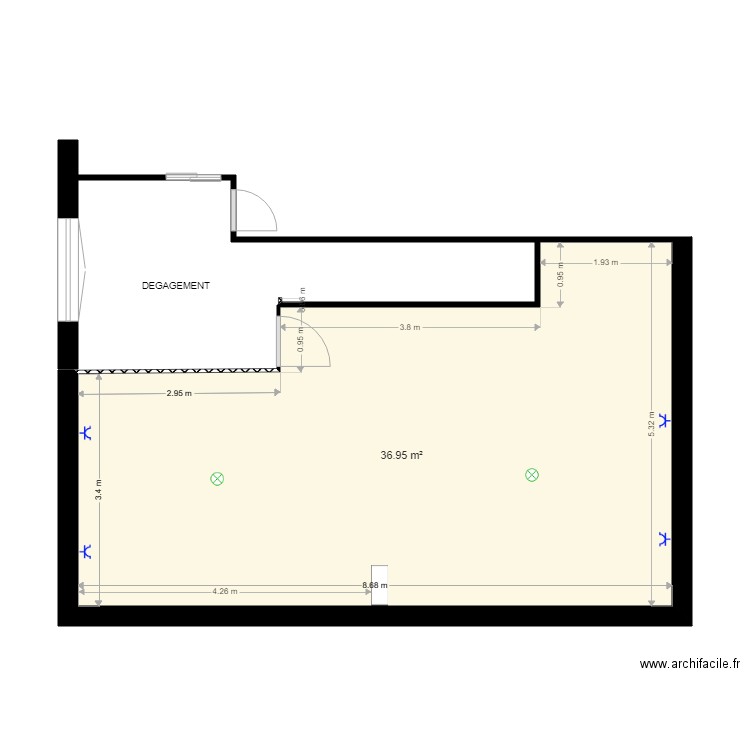 chambre. Plan de 0 pièce et 0 m2