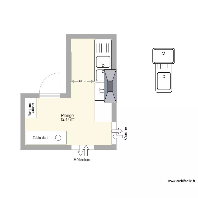 Plonge Tholonet V2. Plan de Plonge Tholonet V2. Plan de
