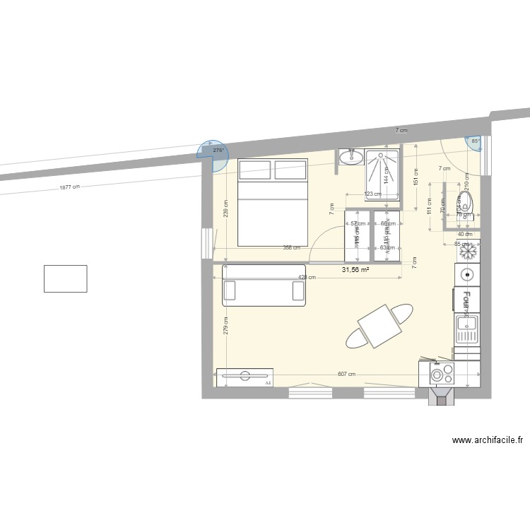 Nueil logement ETAGE. Plan de 0 pièce et 0 m2