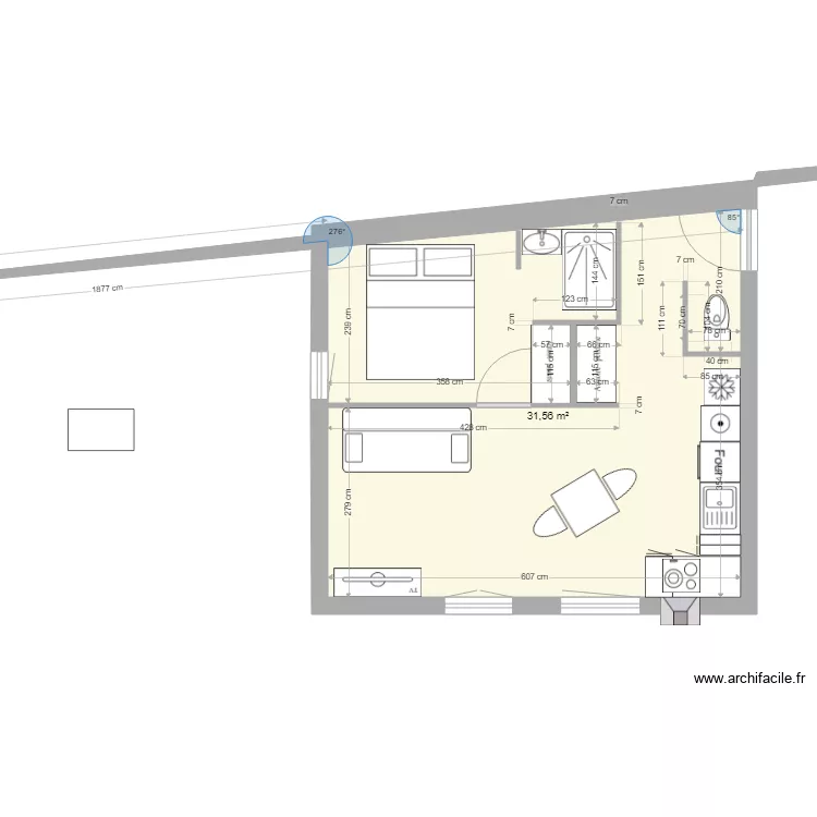 Nueil logement ETAGE. Plan de 